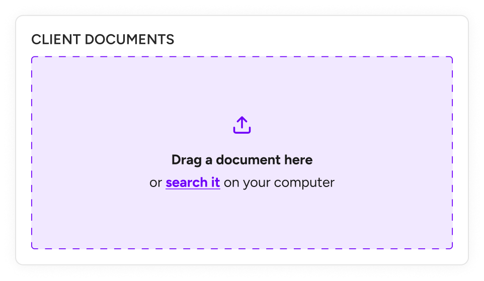 Drag documents component image