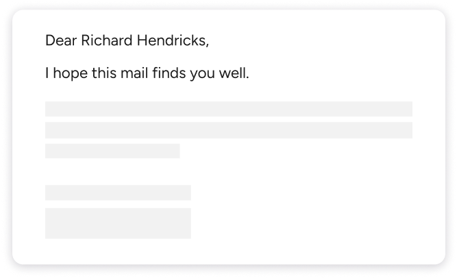 Mail example image